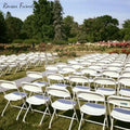 RTS TOP Outdoor Event Chair Stacking Transparent Wedding Folding Metal Chairs Plastic