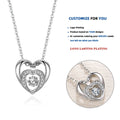 D222  Double Heart Pendant Necklace Forever Love Heart Shaped Necklace Infinity Heart Jewelry Gift Mother's Day Necklace Gift