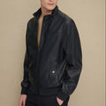 Men's Casual Genuine Leather Motorcycle Jacket Distressed Brown Reversible Waterproof Winter Fashion
