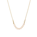 Bohemia Style Freshwater Pearl Stranded Colorful Stone Bead Chain Necklace Jewelry for Women
