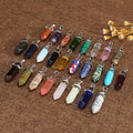 Bohemian Natural Healing Crystal Pendant Necklace with Customizable Options for Spiritual Energy Balance Handmade Unisex