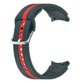 Dual Color Stripe Silicone Smart Watch Band Strap for Samsung Galaxy Watch 5 6 7