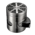 Zinc Alloy Smoke Grinder Skylight Diameter 60mm 4 Layers Herb Grinder Manual Tobacco Grinder Smoke