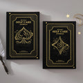 LABON Luxury Black Gold Foil Self Care Journal Daily Wellness Diary for Women 365 Days Mental Health and Mindfulness Planner