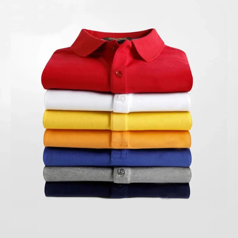 AI-MICH Custom Men's Casual Business for Polo Shirt New Short Sleeve Promotion Plus Size 100% Cotton Solid Color with Animal Pat