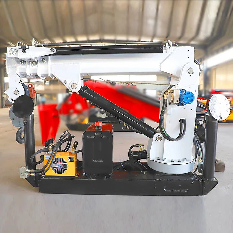 Mini Crane Car Truck Mobile Crane Equipment Match Remote Control Electric Winch Rotary Hydraulic Boom