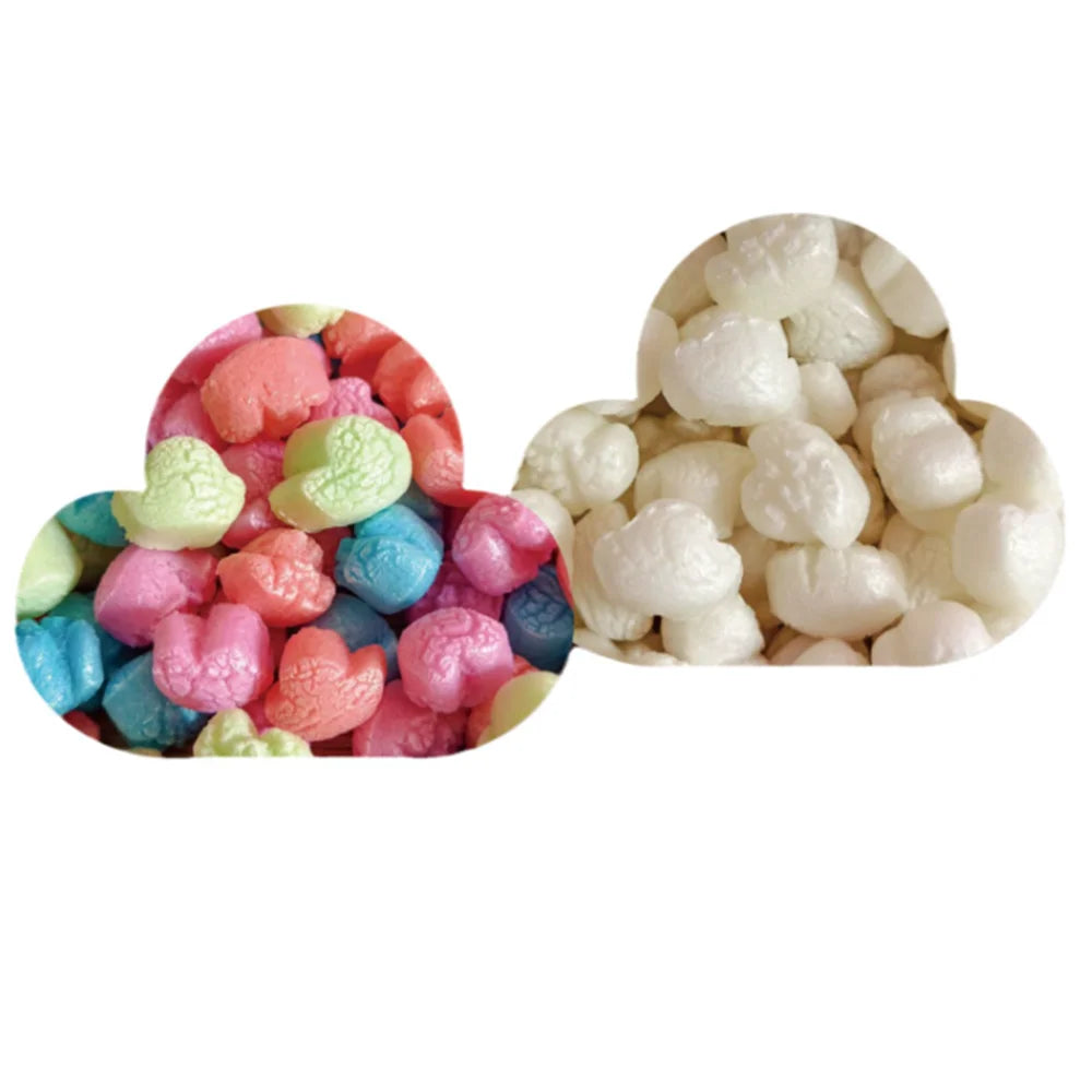 Cloud-Shaped Biodegradable Stuffing Box Packing Material Gap Filler Expanding Foam Eco Filler for Packages Eco Bean Bag Filler