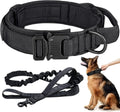 Wholesale Tactical Mental Buckle Pet Dog Leashes and Collar Set With Handle and Leash Sets Combos for Big Dogs