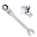 19mm Flexible Ratcheting Wrench CRV Steel 12PT 72 Teeth Ratchet Combination Wrench Metric OEM Industrial Grade 3-Year Warranty