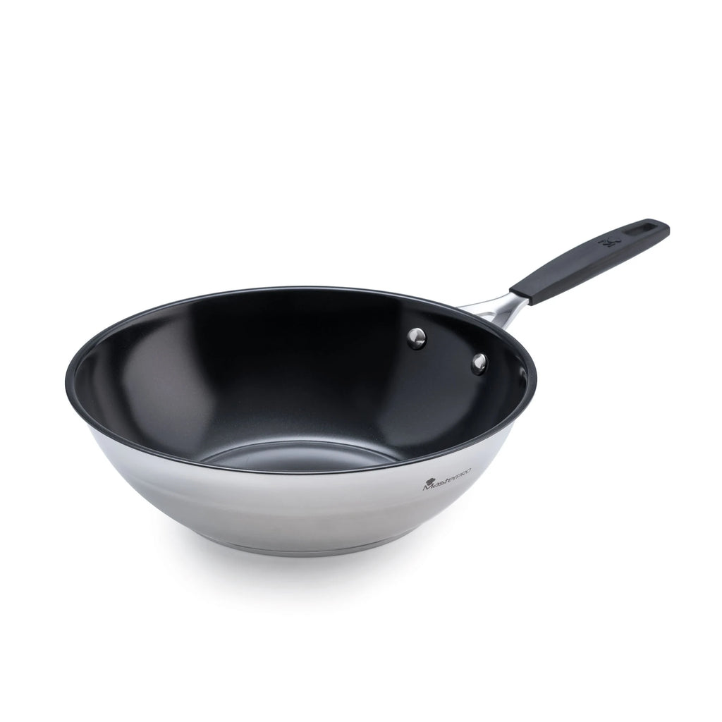Wok 28x8.5cm in stainless steel suitable for induction SMART MasterPRO