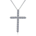 DKD006DZ Moissanite Pendant Necklace Silver Color Box Chain Female Choker Necklaces Fashion Jewelry Gifts for Women Girls