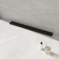 CUPC Approved 24 Inch Black Stainless Steel Shower Drain Floor Ready for Single Piece US Shipping