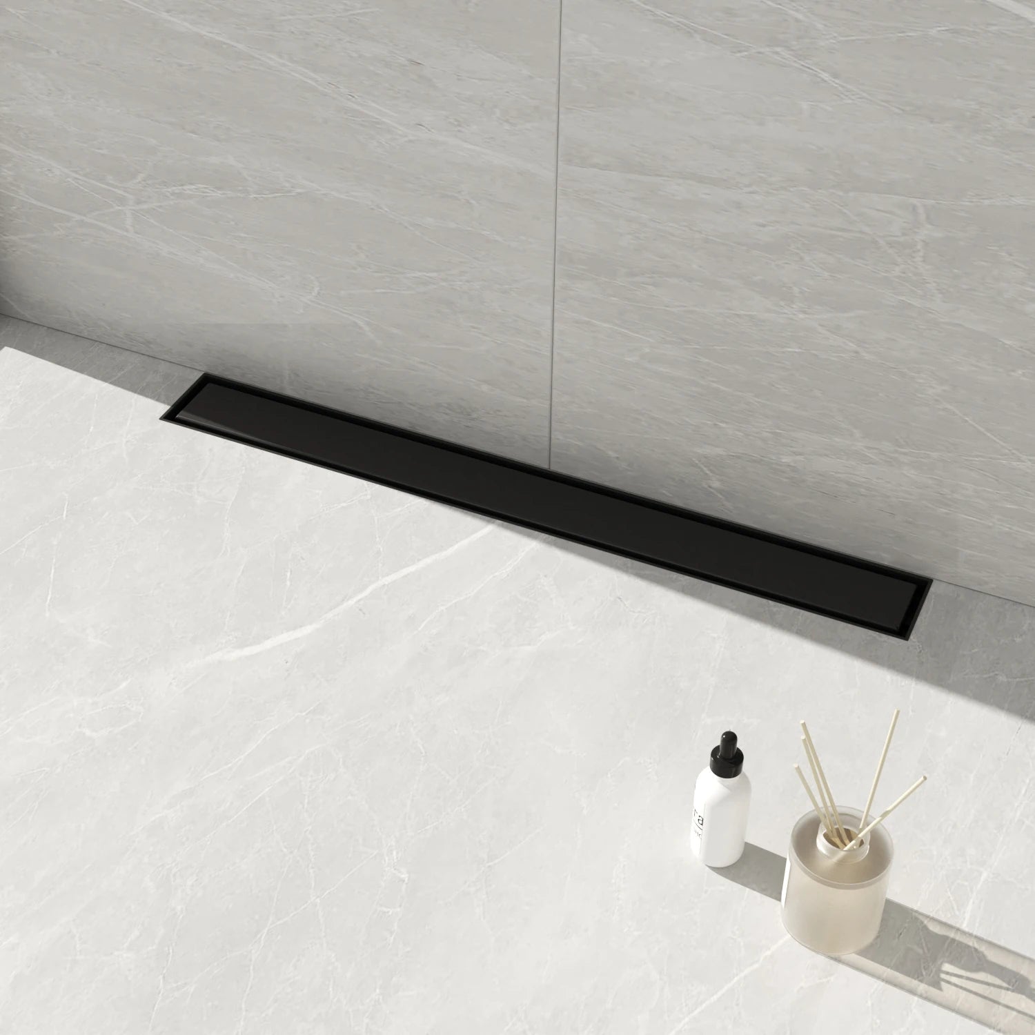 CUPC Approved 24 Inch Black Stainless Steel Shower Drain Floor Ready for Single Piece US Shipping