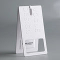 UV Tech Printing Hang Tag Plastic Price Tag for Jeans Clothing Garments Paper Embossed Foiled Hangtag