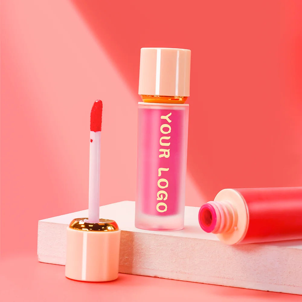 LOW MOQ Cruelty Free Soft Face Makeup Private Label Cheeks Tint Long Lasting Waterproof Pigmented Vegan Cream Matte Liquid Blush
