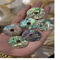 Custom Made Natural Abalone Sea Shell Discs Blue in Custom Sizes Bulk Pack for Jewelry Designers Bead Stores Coniferhandmades