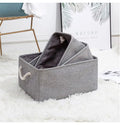 Fabric Storage Basket for Organizing Baskets with Rope Handles Foldable Baskets for Toys Soft Nursery Organizer
