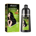 MOKERU Fast Color Long Lasting 500ml Argan Hair Color Shampoo for Home Use Cover White Hair Color Dye Shampoo No Touch Skin