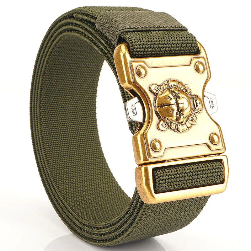 Wholesale Outdoor Heavy Duty Nylon Belt Man Adjustable Tactical Waist Belt With Quick-Release Buckle