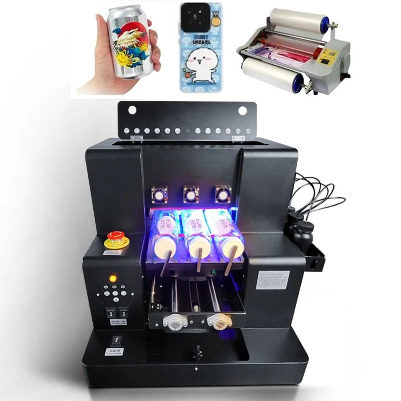 Hot Sale A4 UV Dtf Printing Machine L805 XP600 UV Flatbed Printer for Small Business