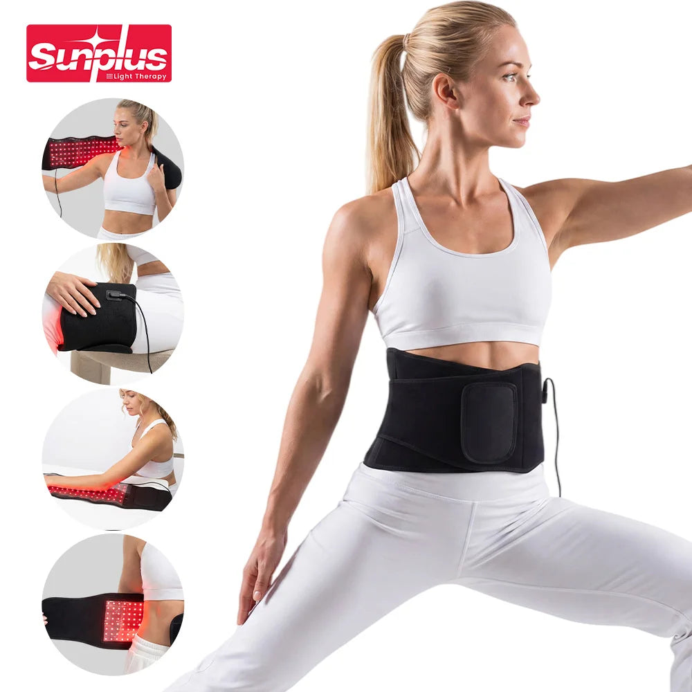 New Promotion Red Light Therapy Belt Hot Pressing Light Therapy Band Red High Waist Belt Red Light Belt With Storage Bag MegaBDM