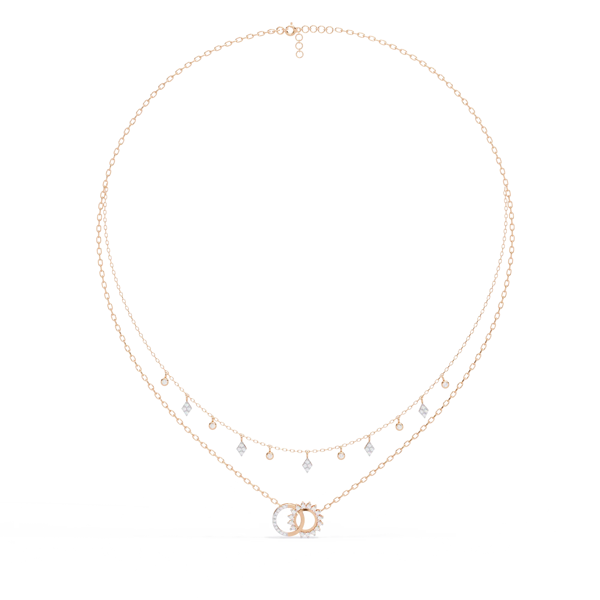 New Arrival 14k Fine Jewelry Women Pendant 14K Gold Plated Diamond Necklaces Pendants IGI Certified Brilliant Cut Pendant