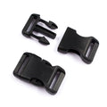 3/4 Inch Plastic Contoured Side Release Buckles for Luggage Straps Pet Collar Backpack Black MegaBDM