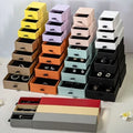 Eco Paper Luxury Drawer Jewelry Packaging Box Set Custom Cardboard White Drawer Jewelry Boxes with logo Slid Jewelry Box MegaBDM