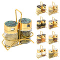 Hot Sale Salt and Pepper Shaker Seasoning Glass Spice Jars Set  Spice Jar Rack Durable Herb & Spice Tools for Kitchen