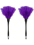 Red Tiny Feather duster Black White Mini Handle Turkey Marabou Flats Duster pink Cleaner Brush for Home Clean