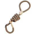 Preventing Rushing Dog Rope P Chain Thick Nylon Dog Rope Leash Training Dog Leash Collar for Large Pets