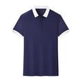 OEM custom logo embroidery printed design 210g Chemical fiber blends color matching second level collar custom  polo shirt