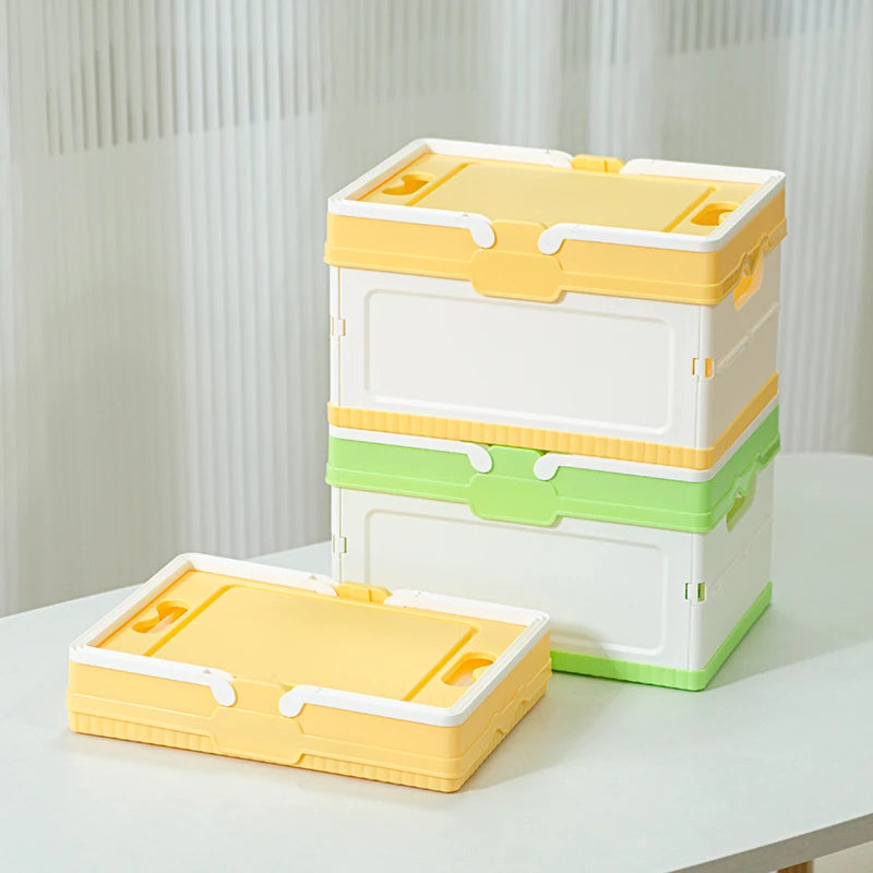 2026 NEW ARRIVAL Factory Household Multipurpose Durable Reliable Plastic Folding Storage Box Collapsible Storage Crate with Lid MegaBDM