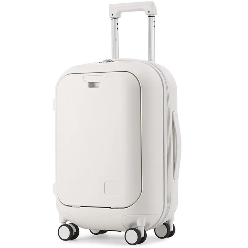 Factory Custom Multi-Color PC Durable Front-Open Suitcases Multi-Functional with TSA Lock Thickened Handle Cabin Travel Luggage