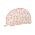 Lovely Makeup Storage Pouch Portable Quilted Floral Cosmetic Bag Cotton with Zipper Closure Cheap Wholesale Custom Design