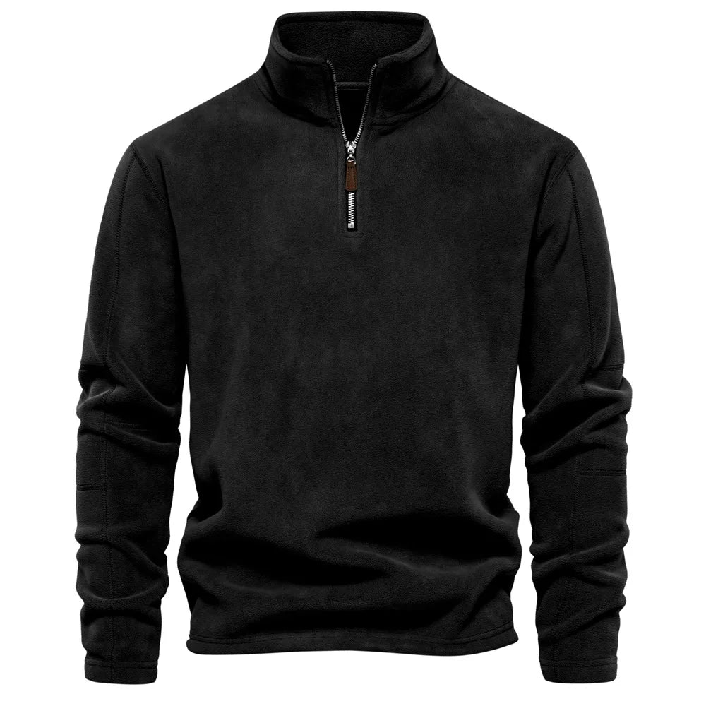 Bangladesh China Factory Price Custom Logo Embroidery Men's Autumn/Winter men's Stand Collar Half Zipper stand collar sweatshirt
