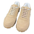Men Genuine Leather Low Cut Urban Sneakers Toe Box Comfortable Lightweight Flexible Sole Lace-Up Walking Shoes Sporty