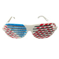 New American Independence Day Party Glasses July 4th National Day Party Dress up Accessories USA Flag Blinds Glasses