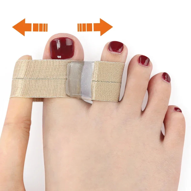 Melenlt New Bunion Toe Separators for Overlapping Toes  Gel Toe Spacers Bunion Corrector with 2 Loops for Feet