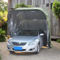 Sturdy Lockable Portable Carport Retractable and Foldable Car Garage Tent for Secure Vehicle Protection