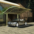 Aluminum Outdoor Waterproof Carport Polycarbonate Arched Roof Car Shelter Modern Design Garages S Shape Carport