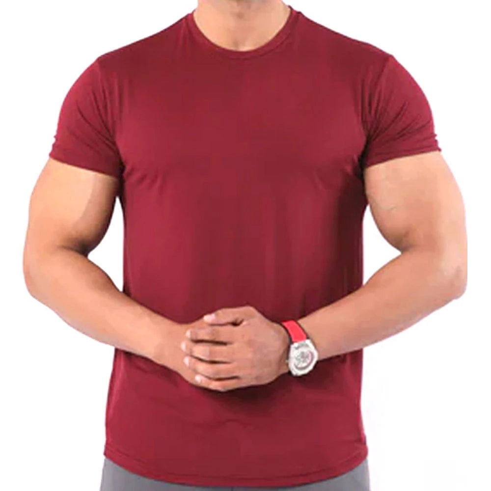 Premium Quality O-Neck Collar Men's T-Shirts 100% Cotton Durable Washed Outdoor-Friendly Breathable OEM Available Customized