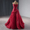 Jancember 241063 Chic Burgundy Sweetheart Evening Party Gowns Dresses for Girls