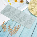 Silicone Fondant Lace Mat  Sugar Craft Impression Mold Edible Cake Molecular Cuisine Decorating 5 Holes Branch and Leaf