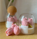 DIY Candle Jars Aromatherapy Candles Holiday Gifts Natural Wax Jar with Cork Gift for Winter Party Favor Home Supply Decoration