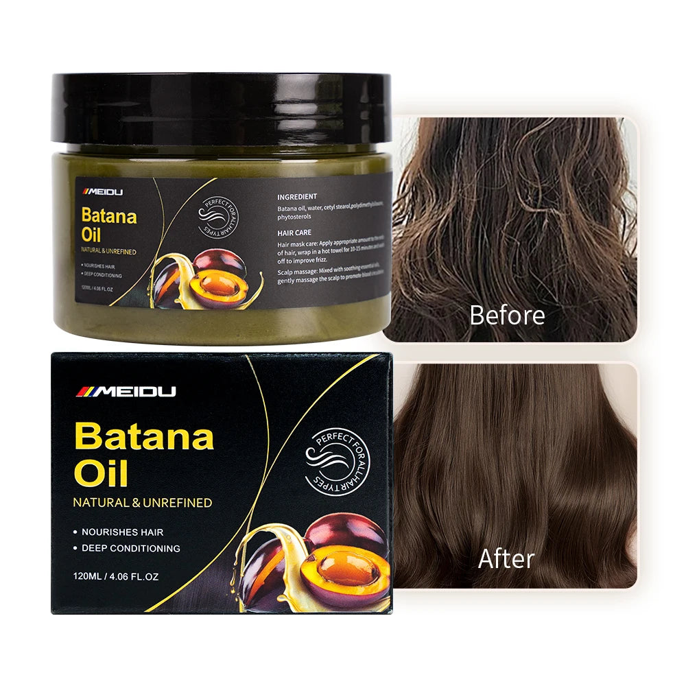Wholesale Private Label Sulphate Free Hair Care Keratin Collagen Organic Caster MEIDU Batana Oil Hair Mask for Dry Damaged