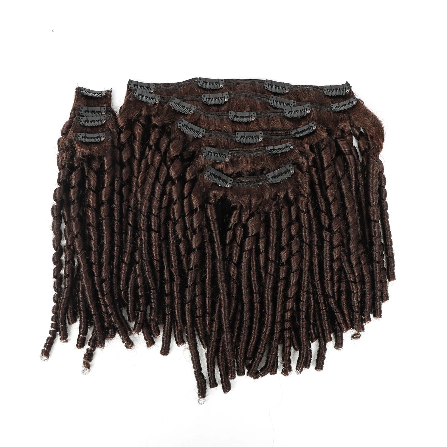 Spring Curly Clip in Hair Extension 100% Remy Human Hair Extensions