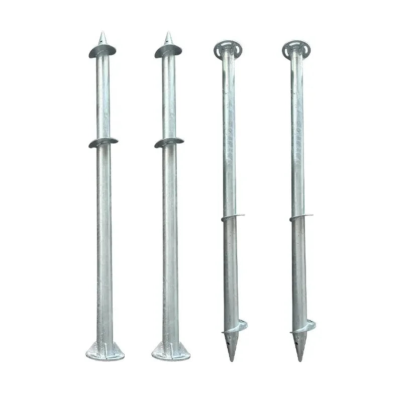 1000-3000mm Zinc Plated Steel Solar Ground Screw Available in Metric and Inch Measurement System