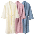 Oem Custom logo Design with Thickened Fattened Kimono Collar and Terry Honeycomb Combination Home for Men and Women Bathrobe Set
