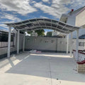 Metal-Aluminium Structure 6mx6m Double Carport with Polycarbonate Canopy for Secure Car Parking